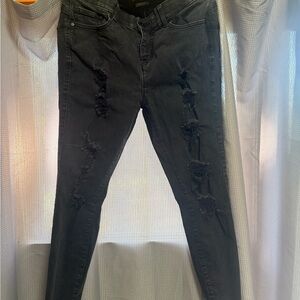 Torrid Distressed Black Women Jeans